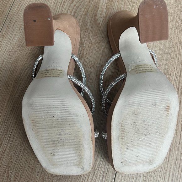 Steve Madden Silver Rhinestone Libbie Heel - Picture 8 of 8